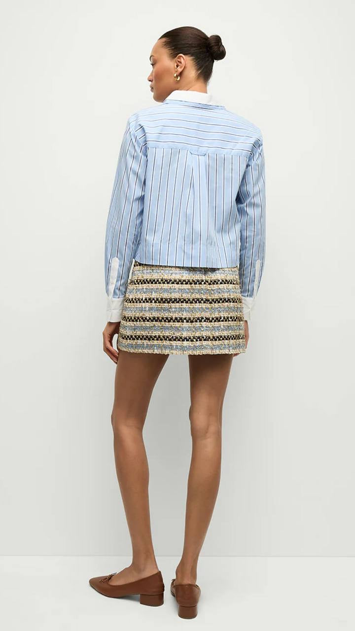 VB Maia Cotton-Blend Double Collar Top