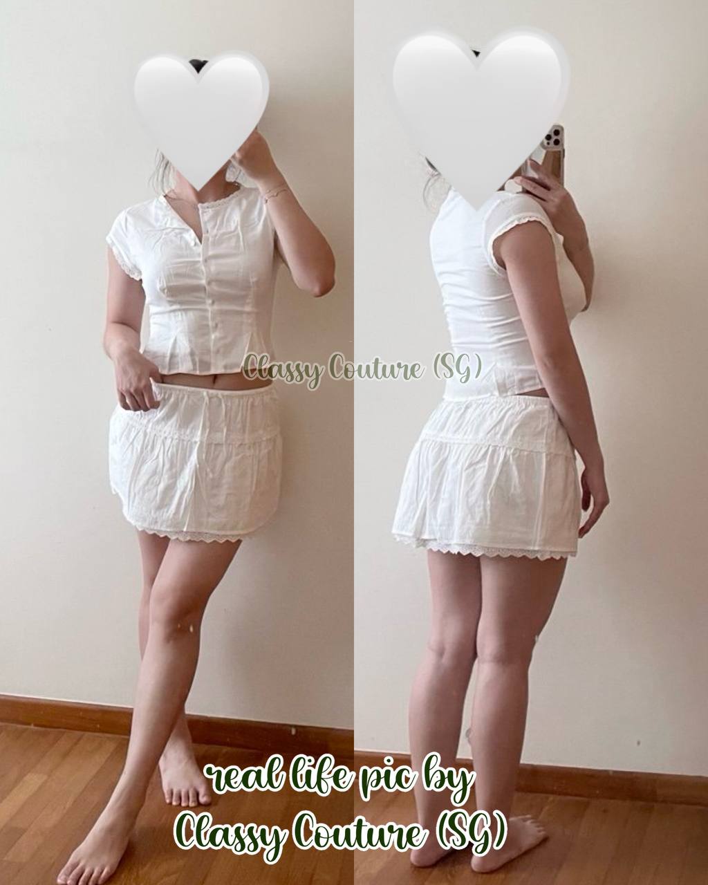 Ref Valetta Two Piece | Top Mini Skirt | Cotton-Viscose Set