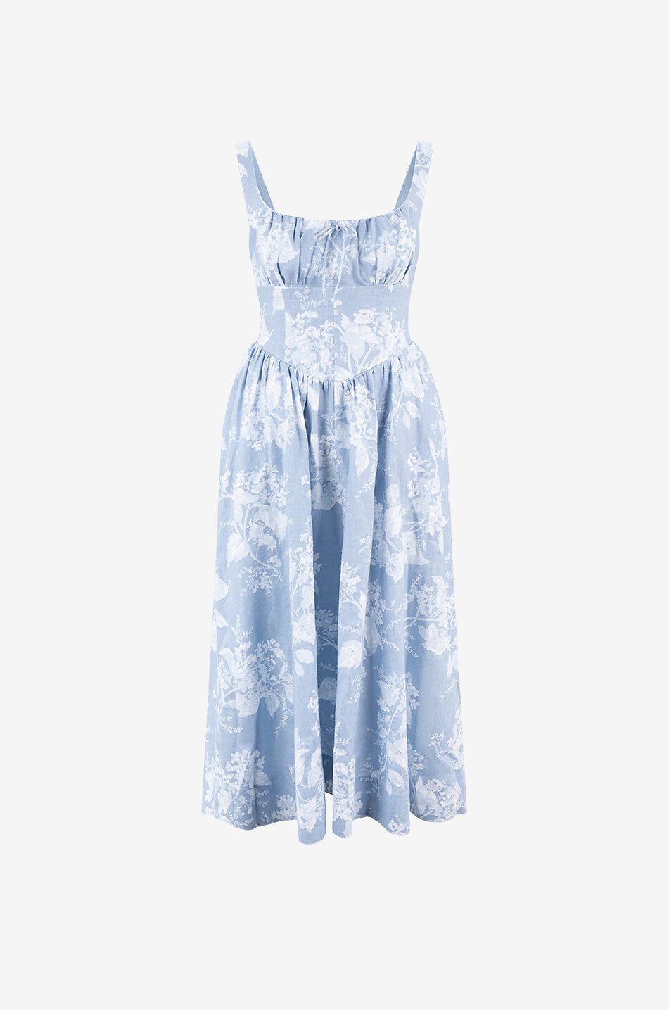 Ref Balia Linen Midi Dress