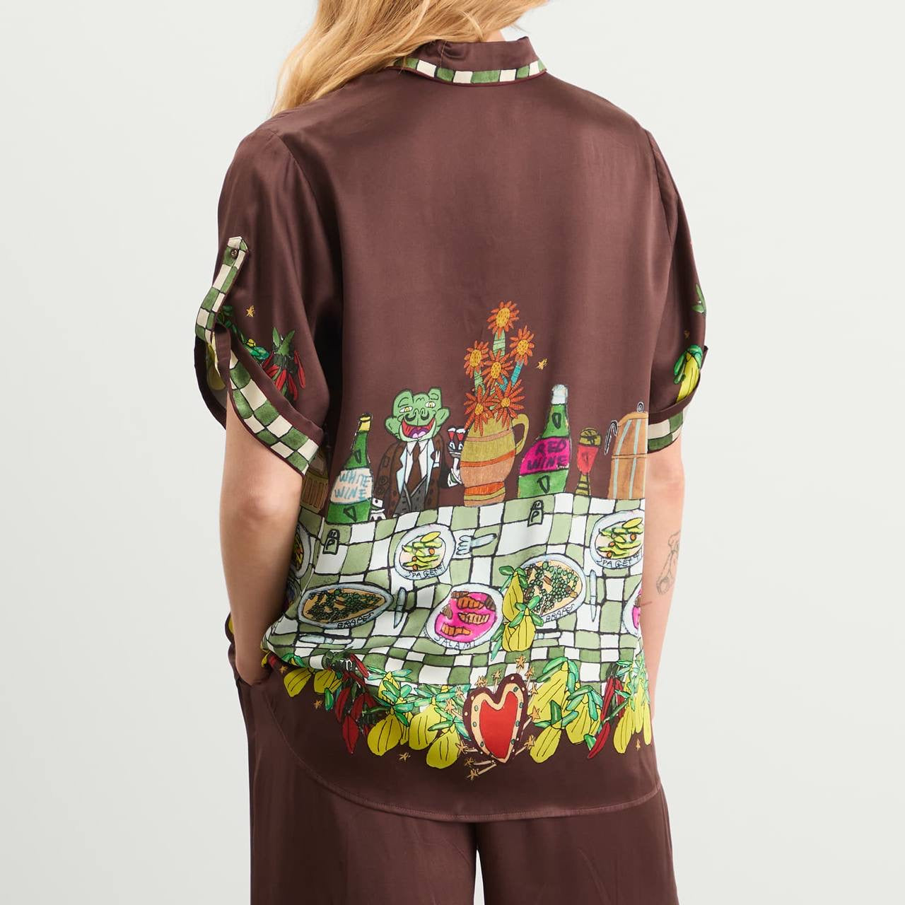 ALM Fredo Silk Shirt | Pants | Set