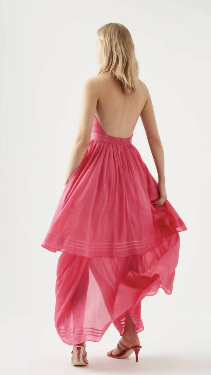 AJ Bungalow Sienna Silk-Blend Maxi Dress