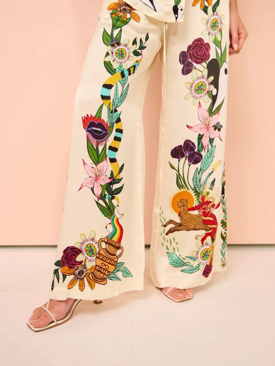 ALM Meagan Oversized Silk Shirt | Pants | Set