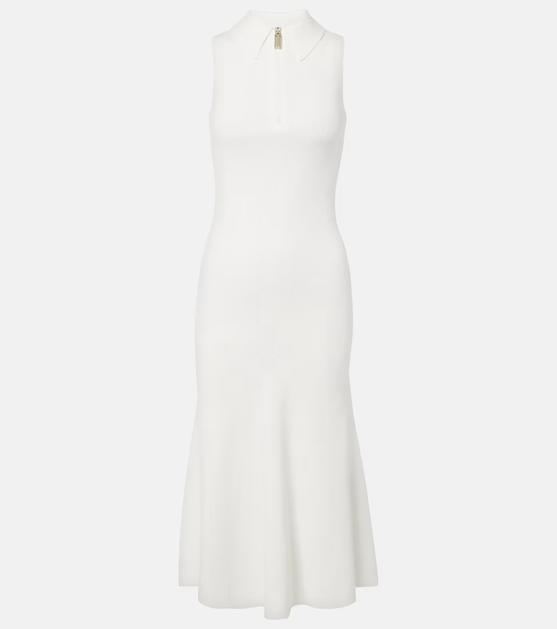 2 Colors! VB Mira Quarter-zip Stretch-viscose Midi Dress in Black & White