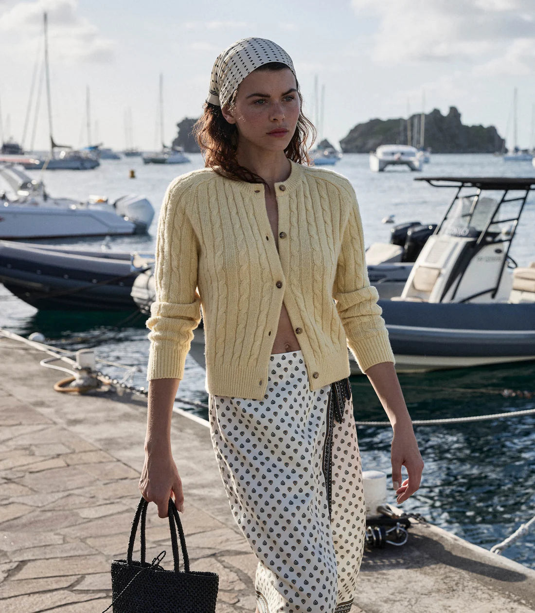 DN Delia Silk Viscose Midi Skirt