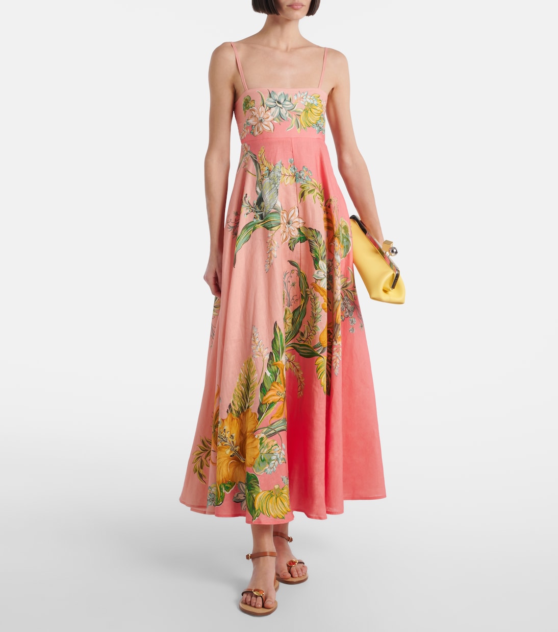 ALM Anika Linen Midi Dress Sundress