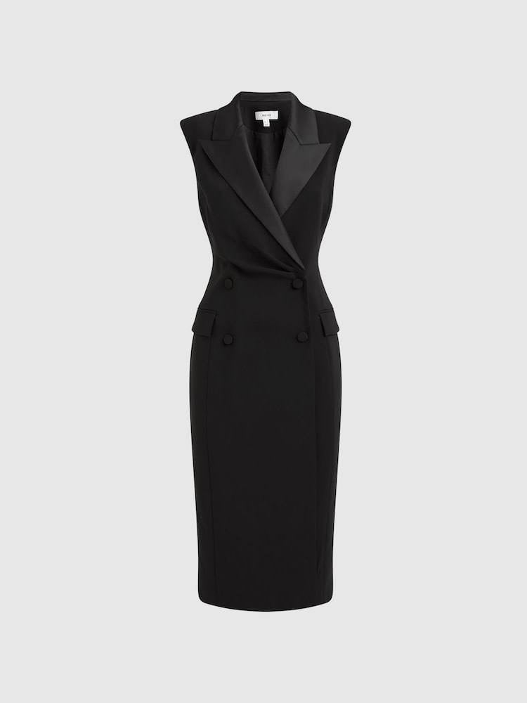 RS Amari Fitted Double Breasted Midi Dress