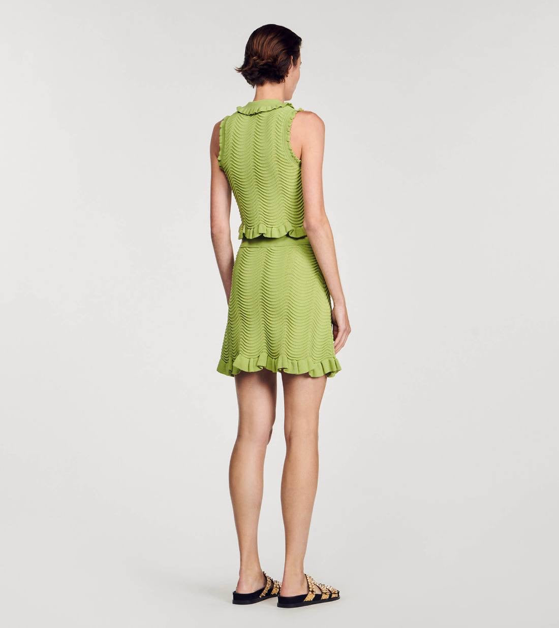 SD Lina Sleeveless Knit Top | Alina Short Knitted Skirt | Set