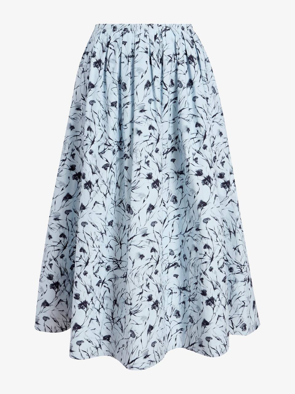 PS Austin Printed Cotton Midi Skirt