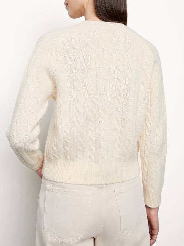 DN Penrose Cable Knit Wool-blend Cardigan