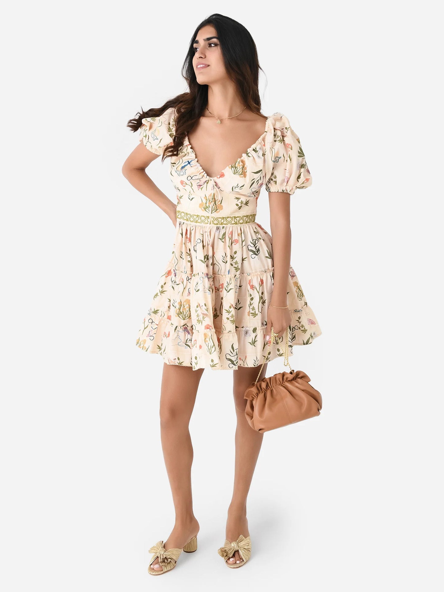 AB Manzanilla Paraiso Cotton Mini Dress