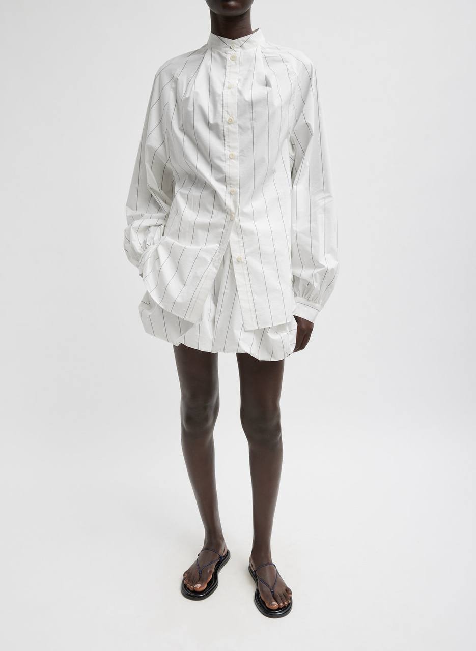 TB Striped Tech Raglan Tucked Poplin Shirt | Bubble Shorts | Set