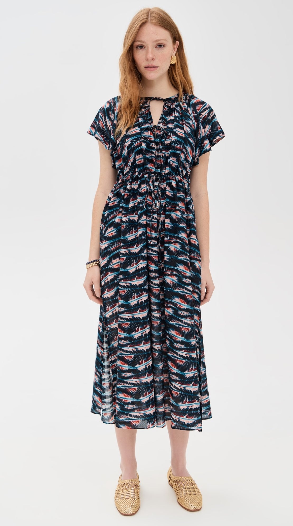 UJ Mikaela Cotton-Viscose Coverup Midi Dress