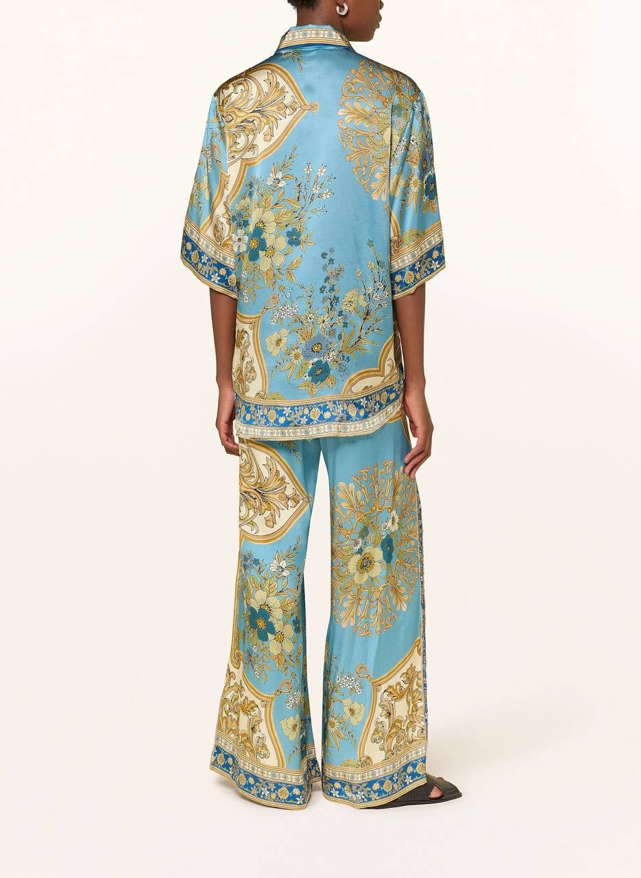ALM Cassie Printed Silk Shirt | Pants | Set