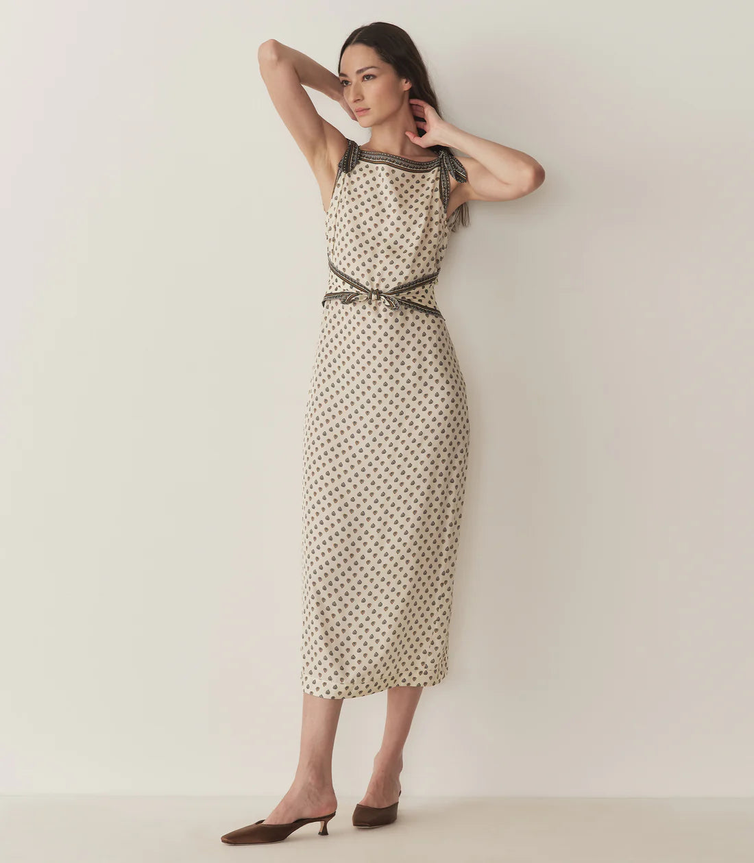DN Amorette Silk-Viscose Midi Dress