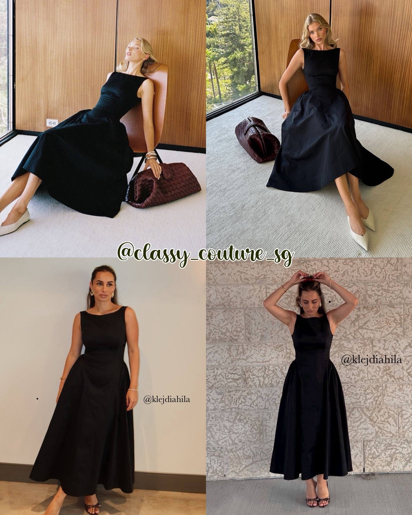 Restock! HS Stretch-Cotton Sateen Midi Dress