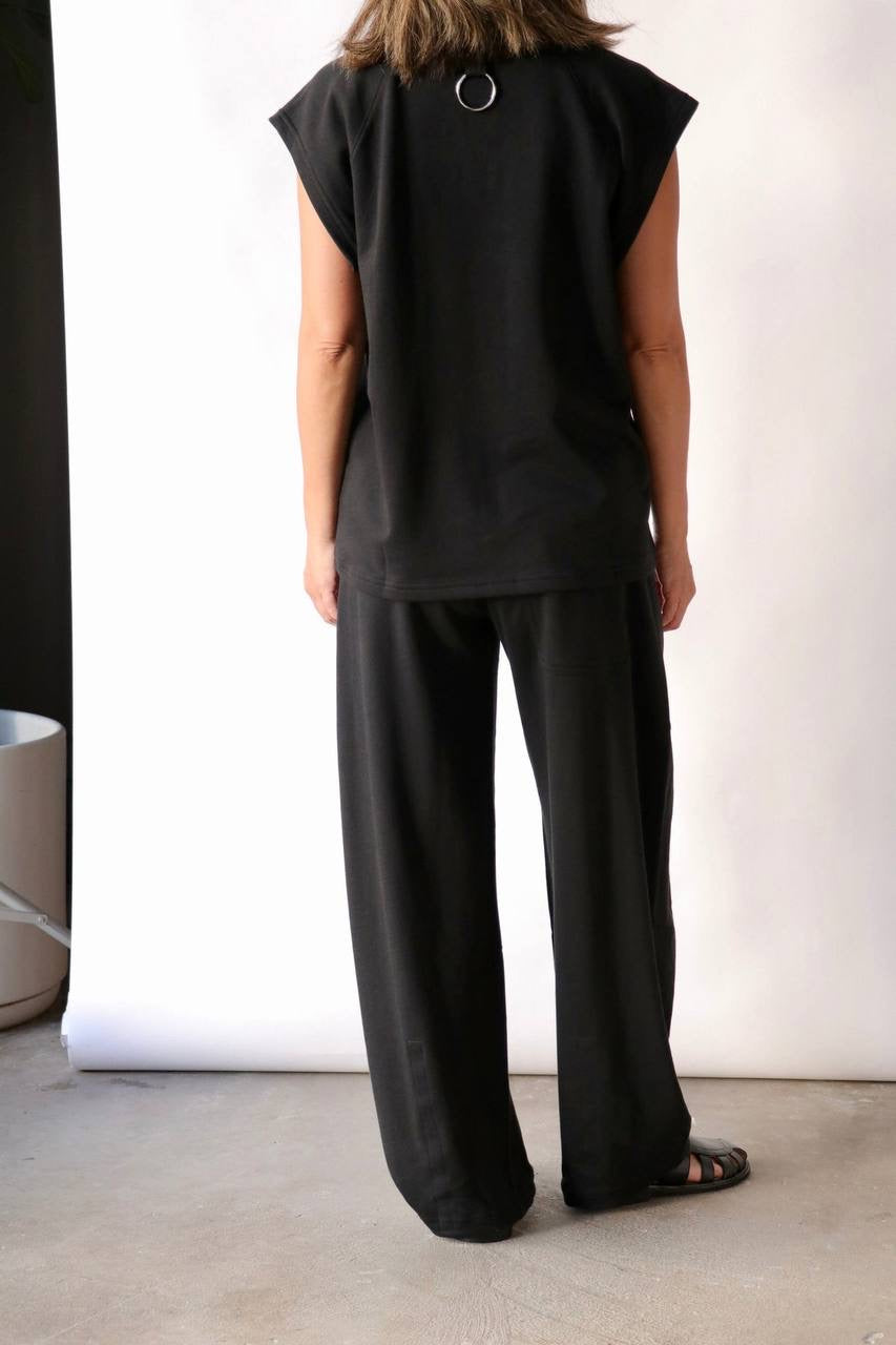 TB Summer Sweatshirting Sleevless Easy Top