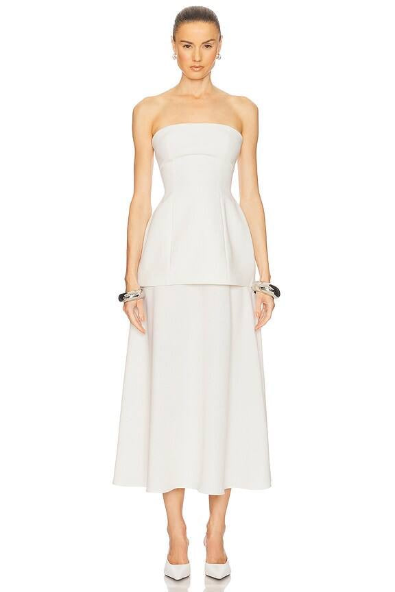 HS Heavy Crepe Midi Skirt