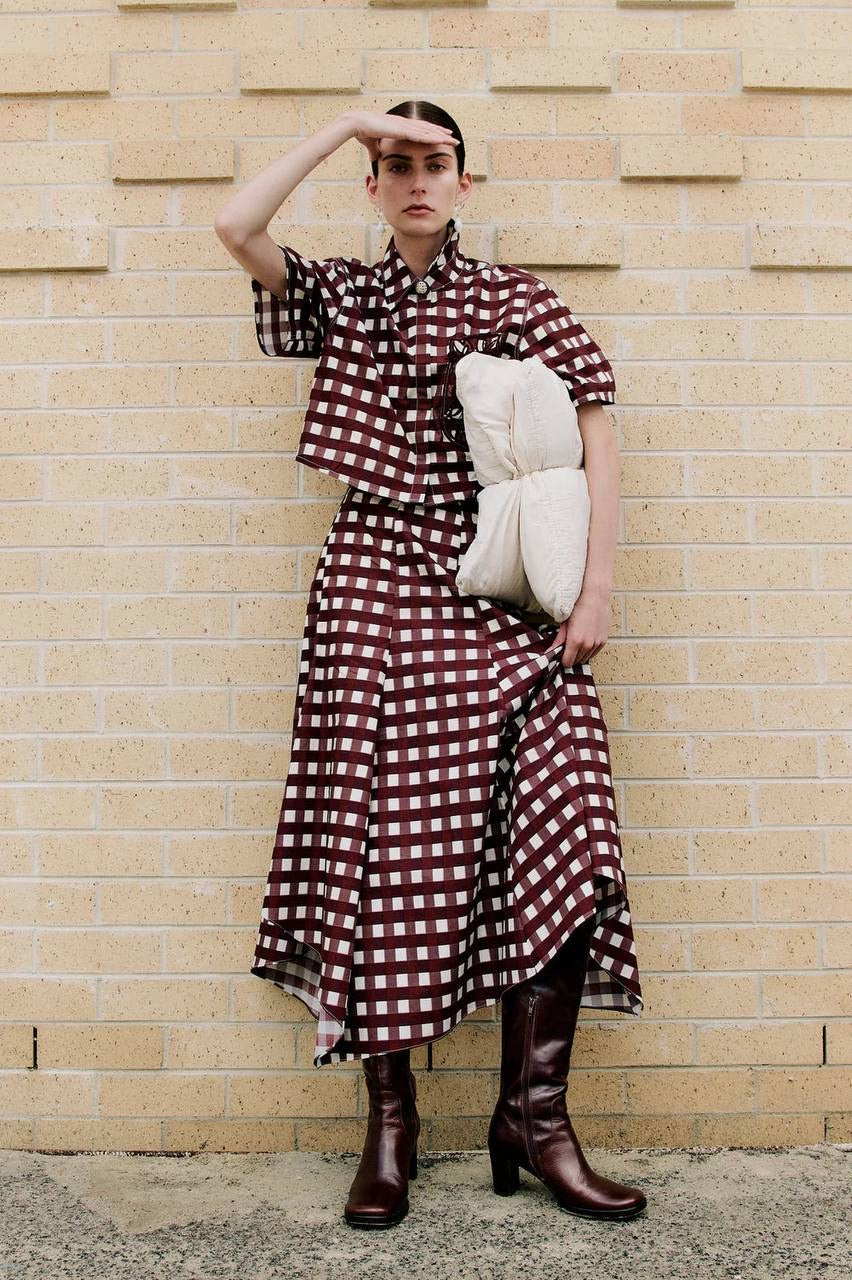 CLE Flavio Body Shirt | Caspian Midi Skirt | Cotton Set