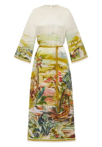 ALM Jungle Boogie Silk Midi Dress
