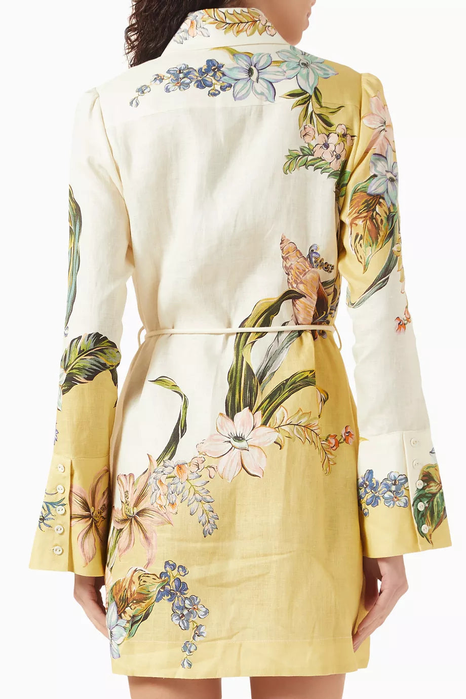 ALM Oleander Linen Mini Dress Shirtdress