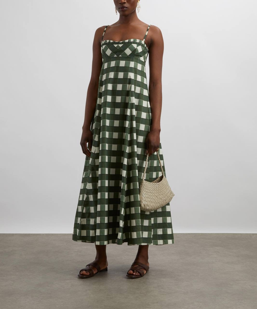 CLE Theron Cotton Midi Maxi Dress Sundress