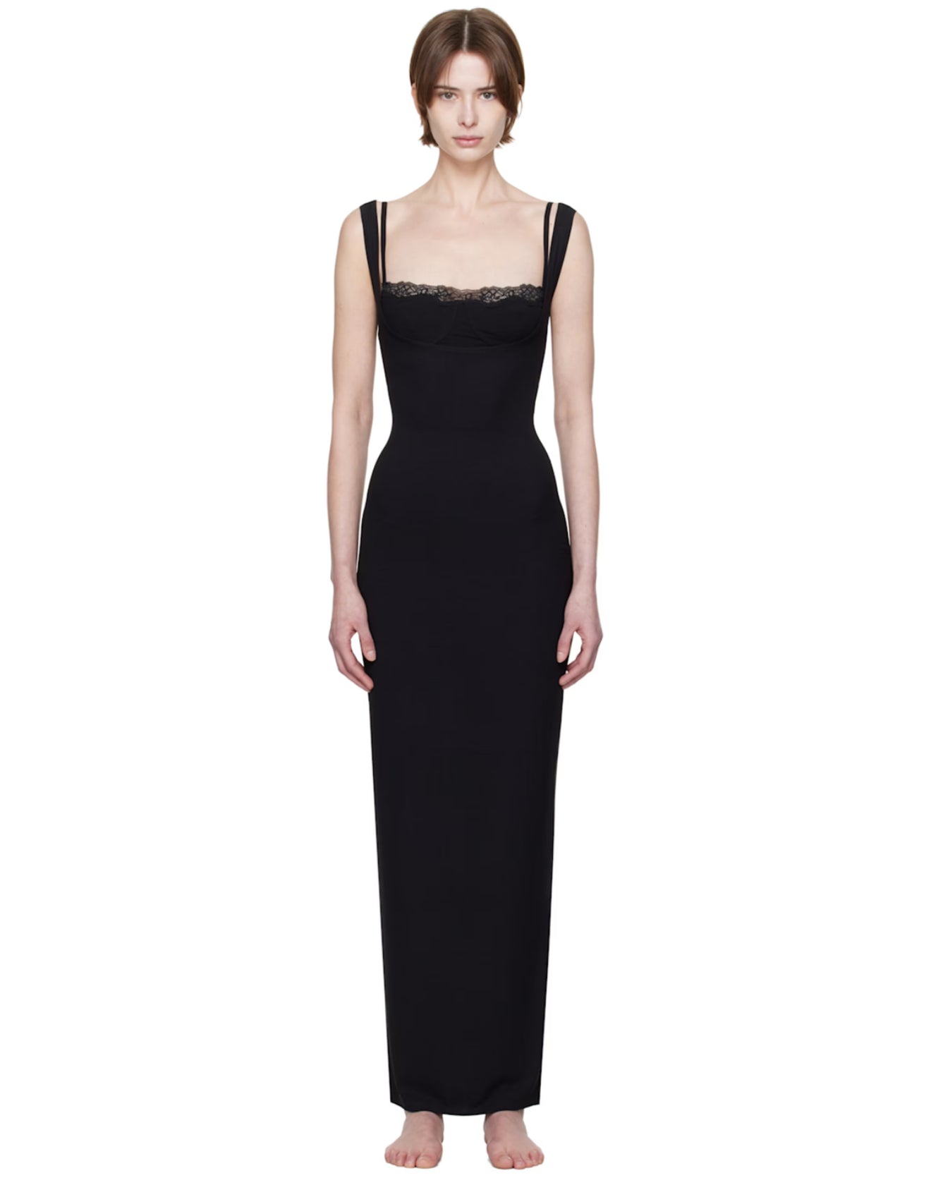 SK Soft Lounge Lace Tank Maxi Dress