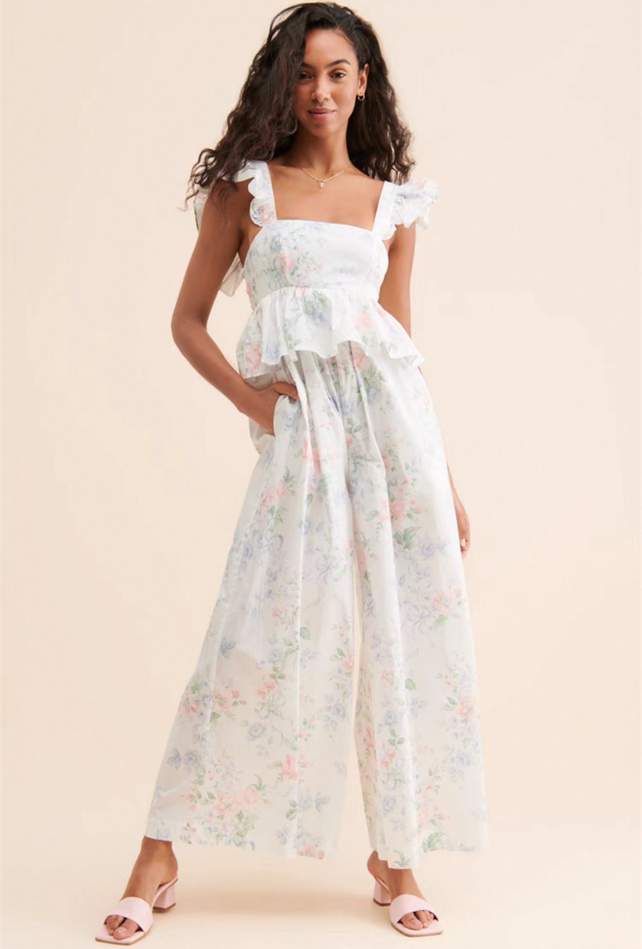 SK Weekend Cotton Jumpsuit in Mrs. Darcy
