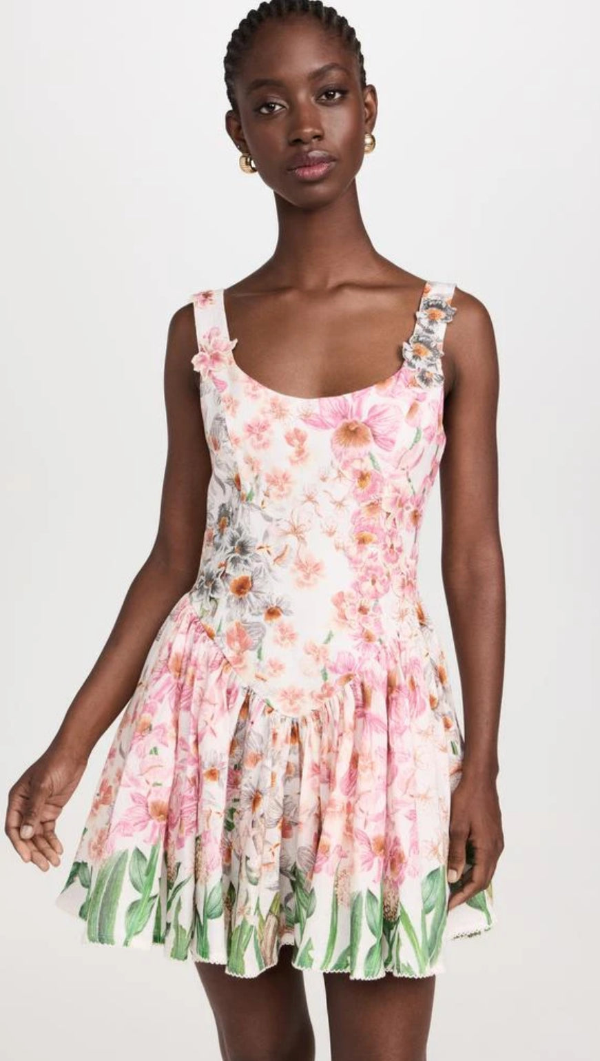 AB Pluma Jardinera Linen Mini Dress
