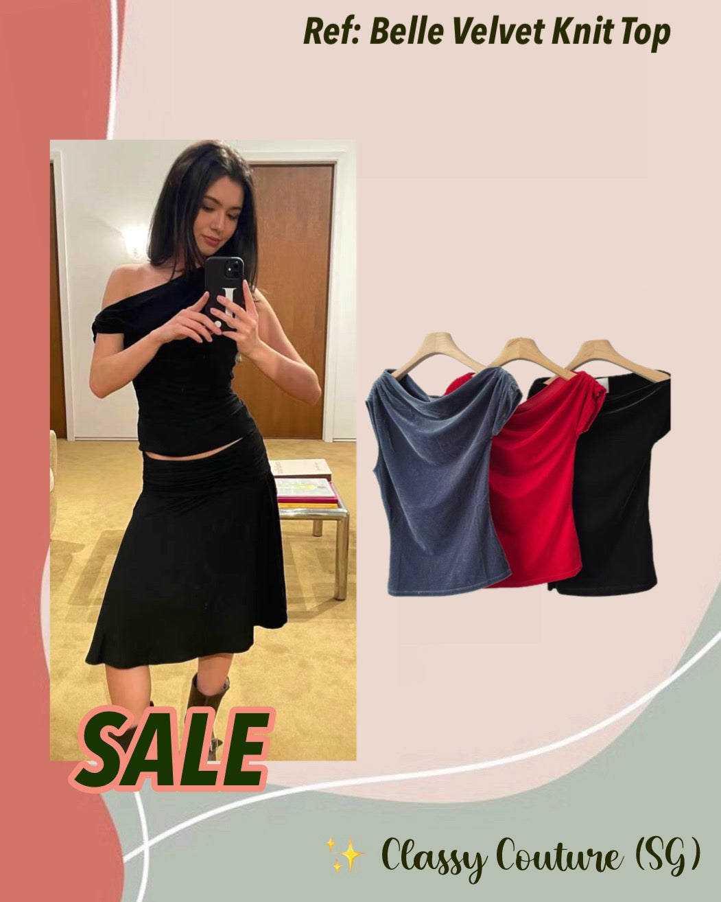 Ref Belle Velvet Knit Top