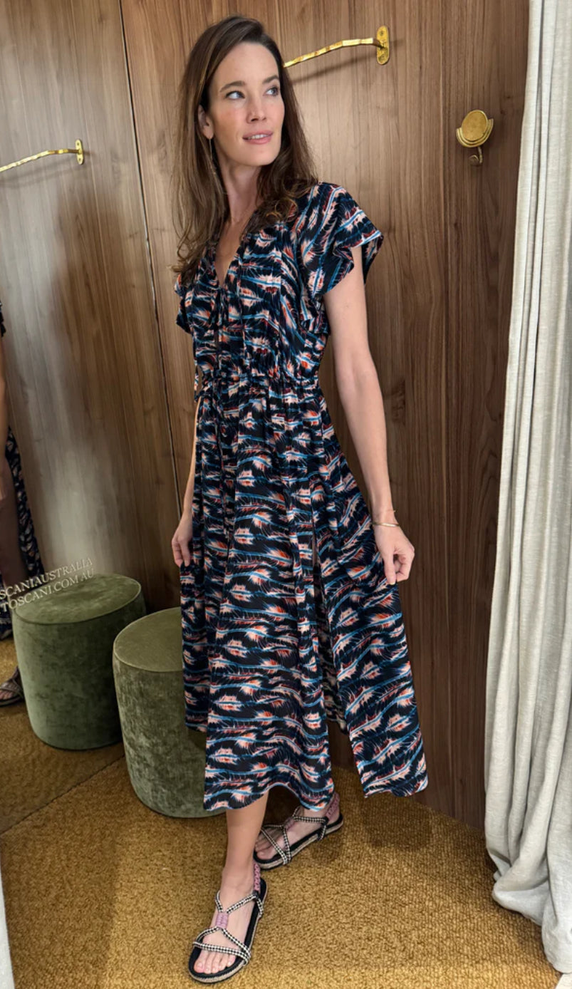 UJ Mikaela Cotton-Viscose Coverup Midi Dress