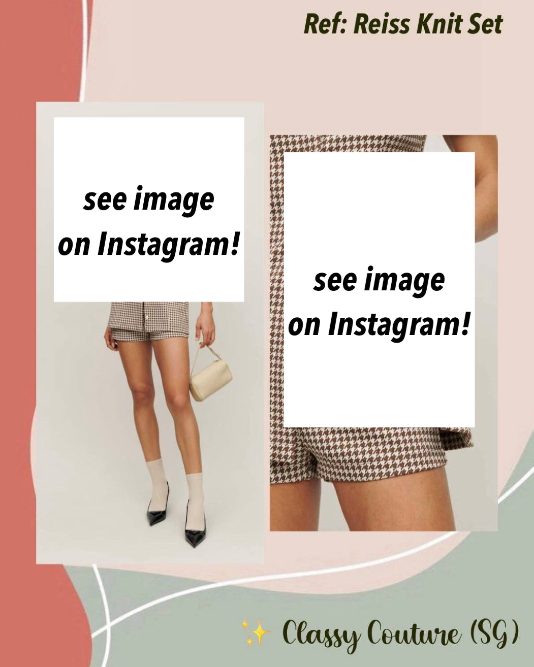 SALE! Ref Reiss Longline Short Sleeve Shirt Top | Shorts | Knit Set