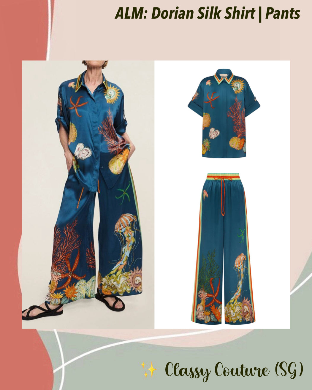ALM Dorian Silk Shirt | Pants | Set
