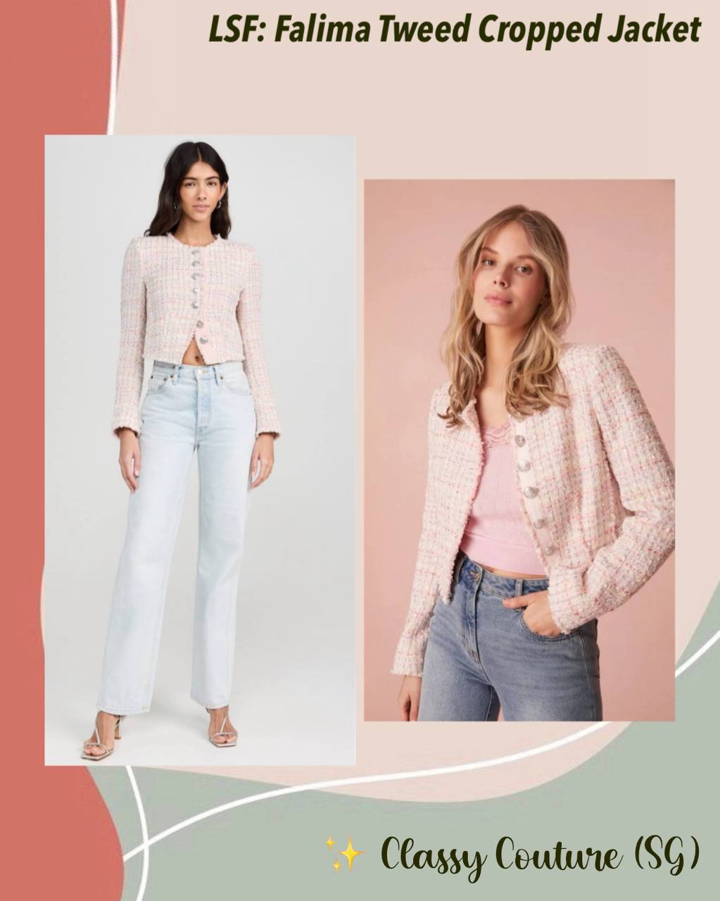 LSF Falima Tweed Cropped Jacket