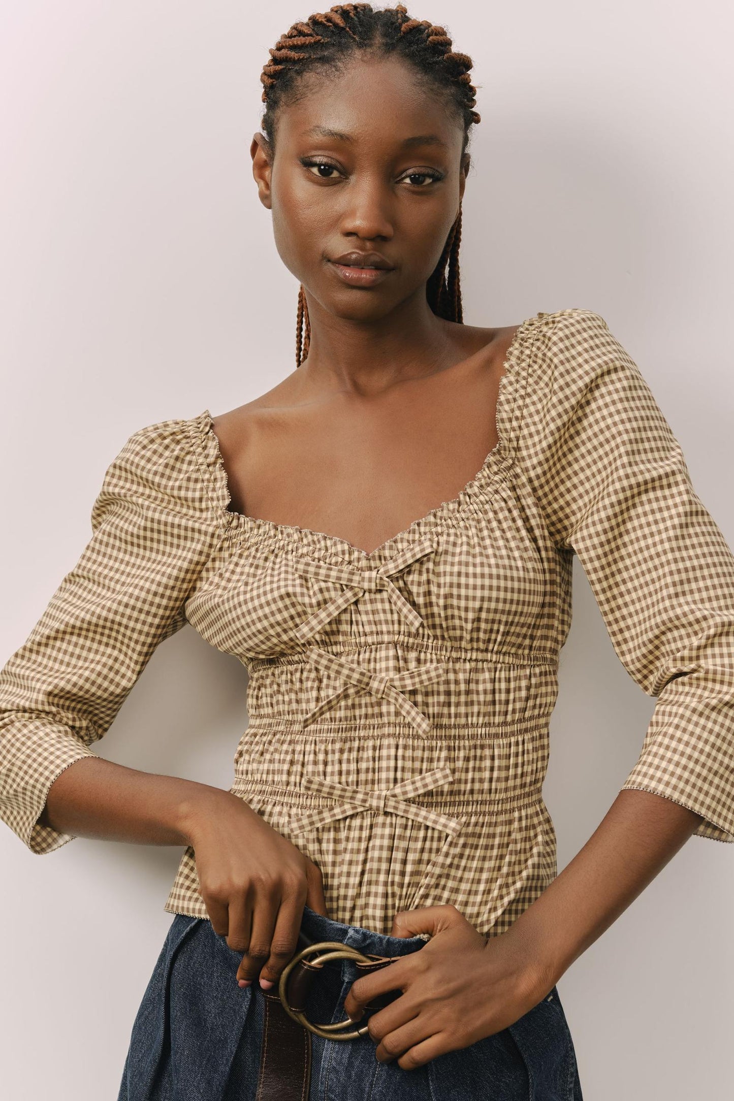 Ref Lauryn Ruched Cotton Top