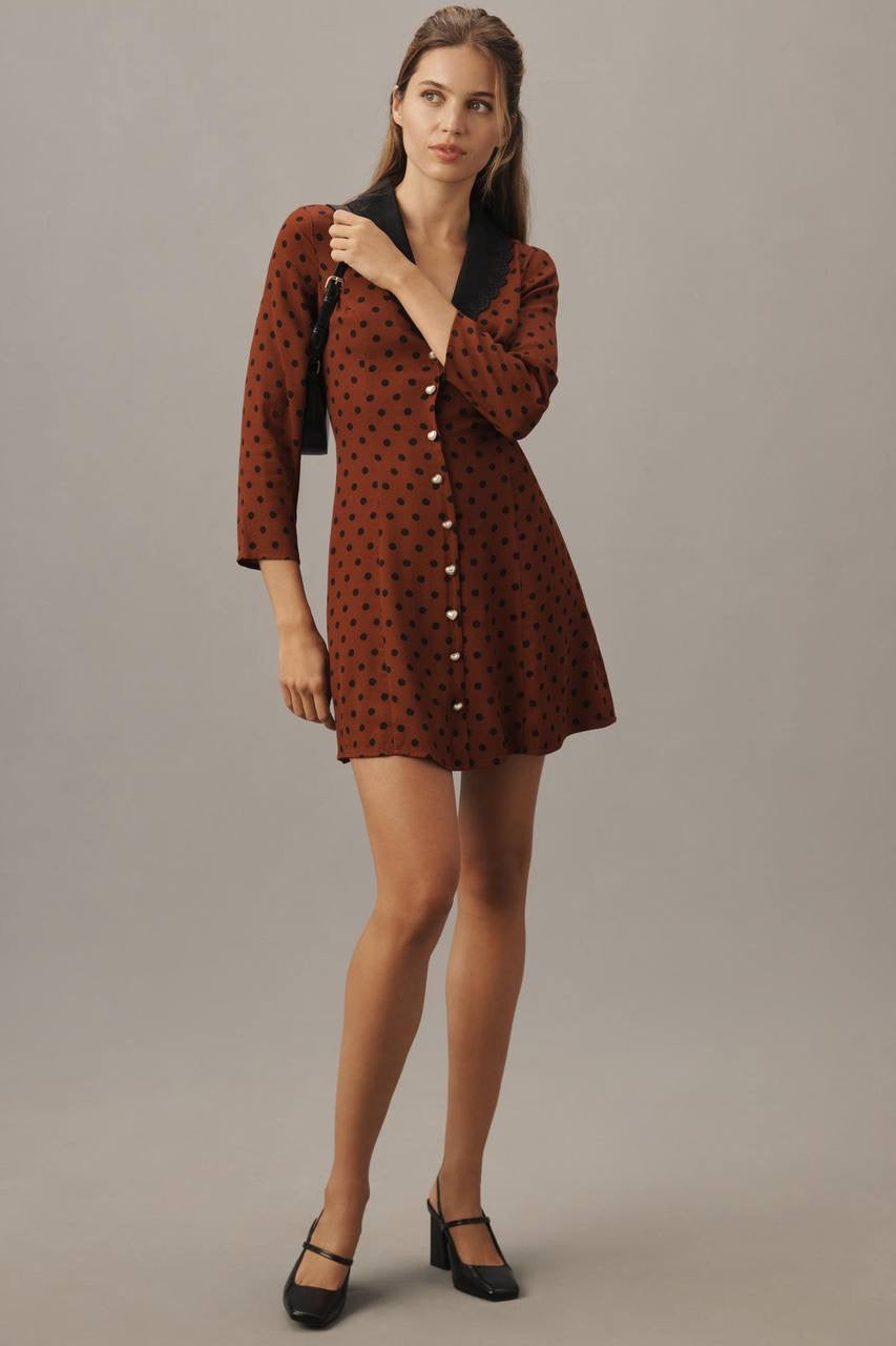 SALE! Ref Galene Viscose-Blend Mini Dress