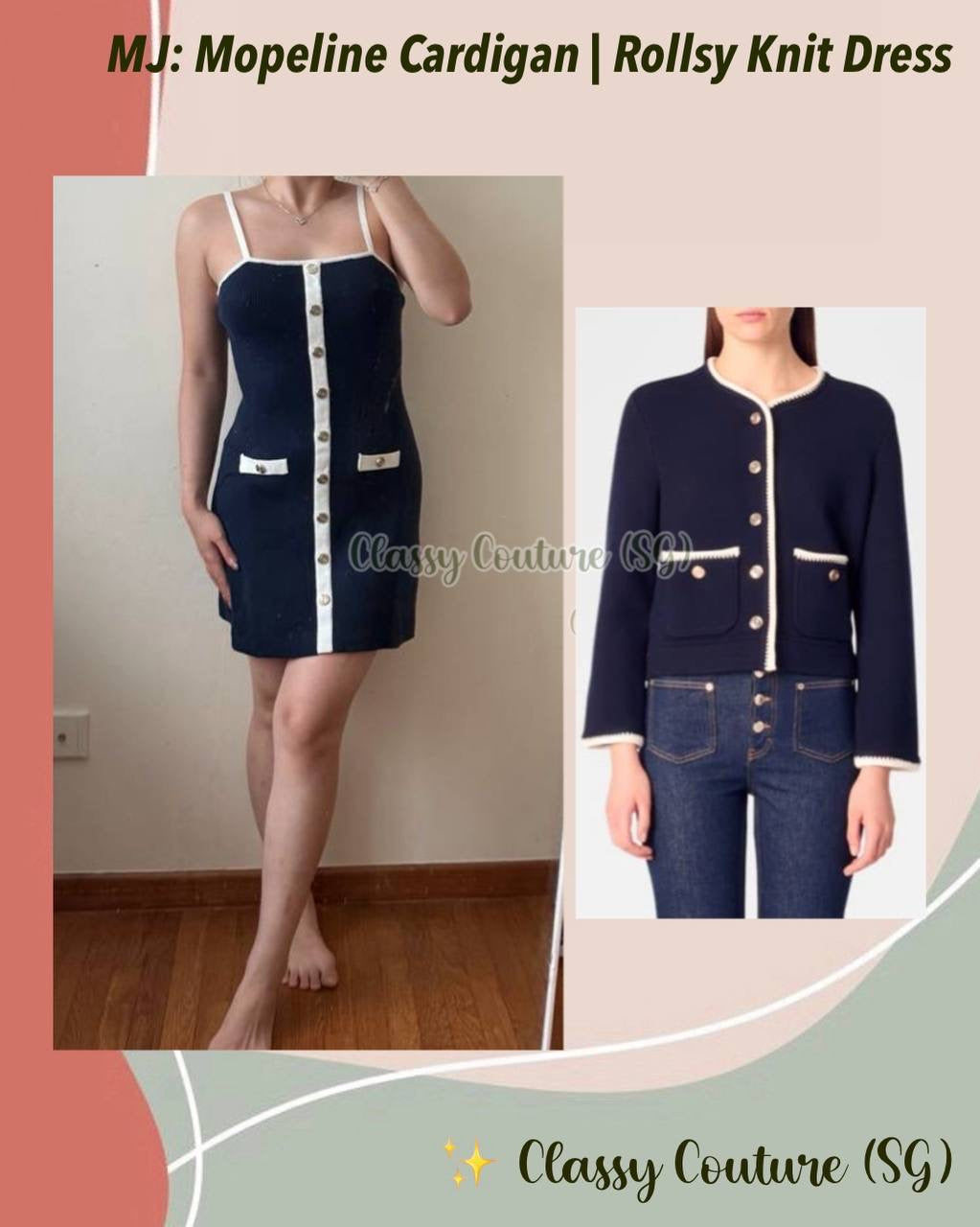 MJ Mopeline Cardigan | Rollsy Knit Mini Dress | Set