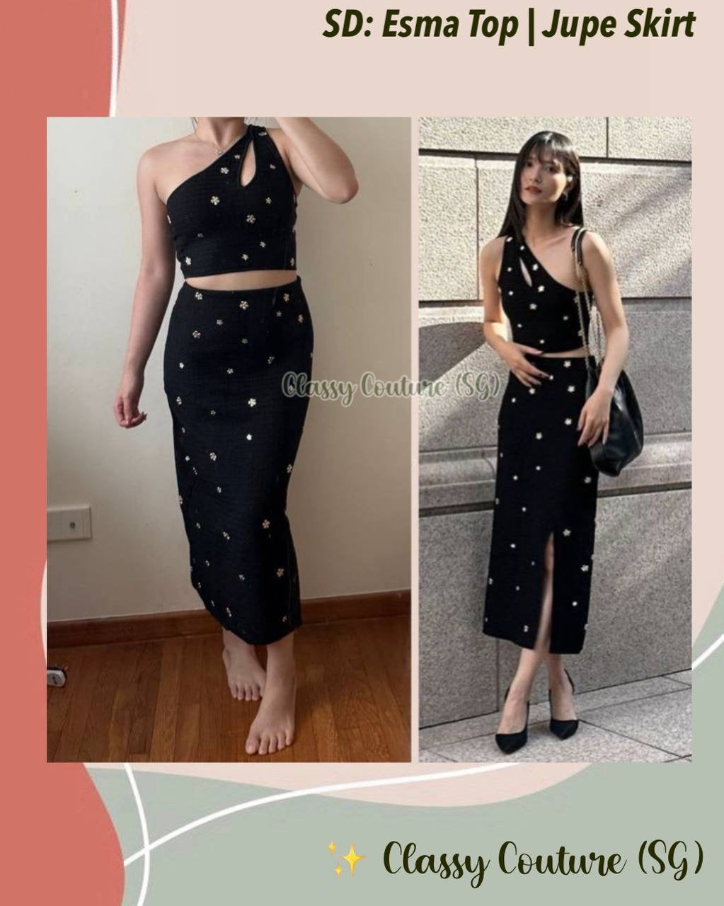 SD Esma Top | Esmade Skirt | Knit Set