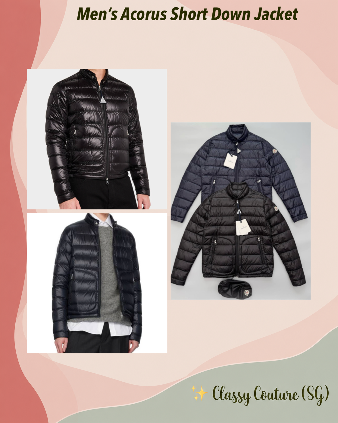 Men’s Acorus Lightweight Packable Short Down Jacket