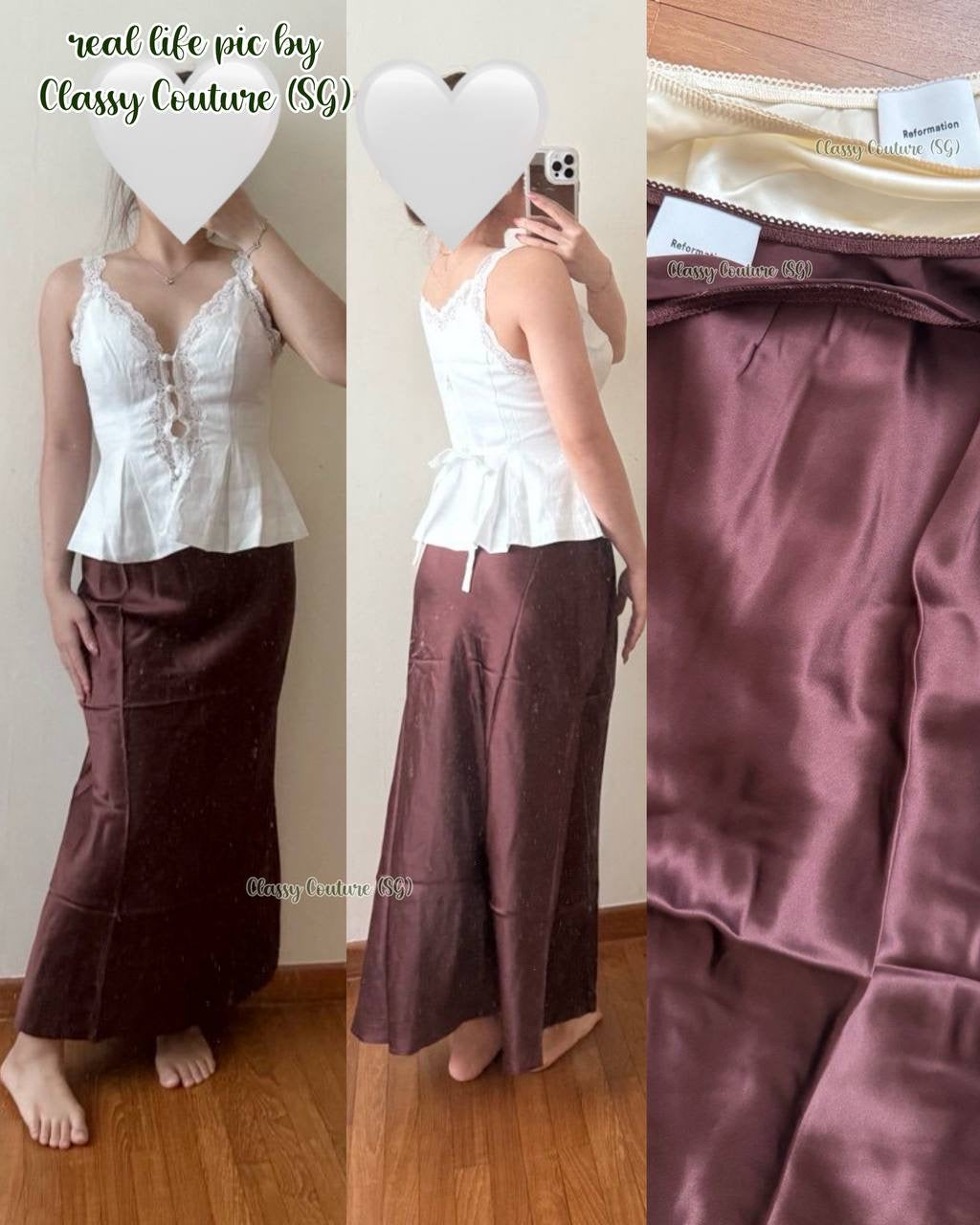 Restocked! Ref Layla Silk Maxi Skirt