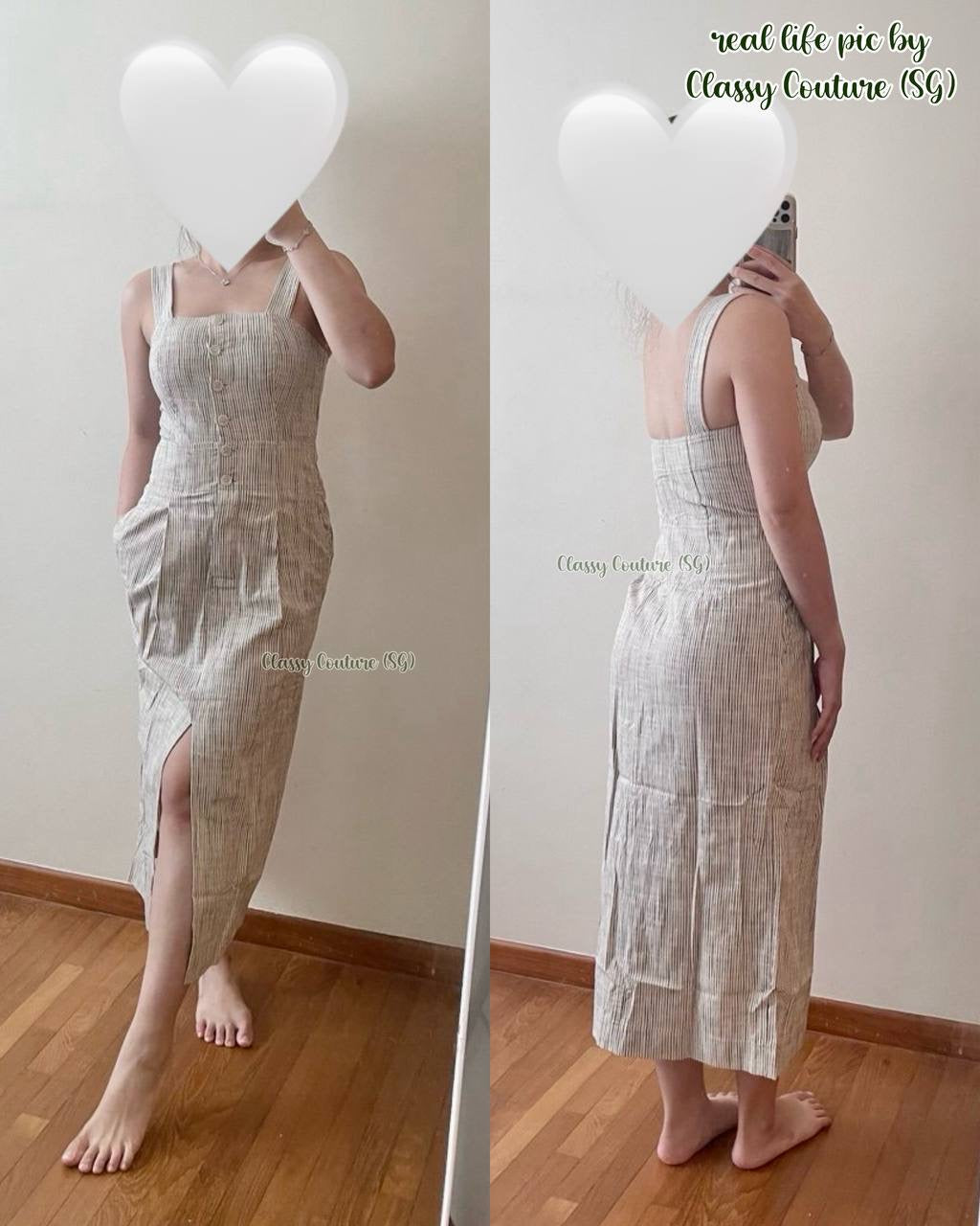 2 Colors! AA Berel Tank Cotton Midi Dress