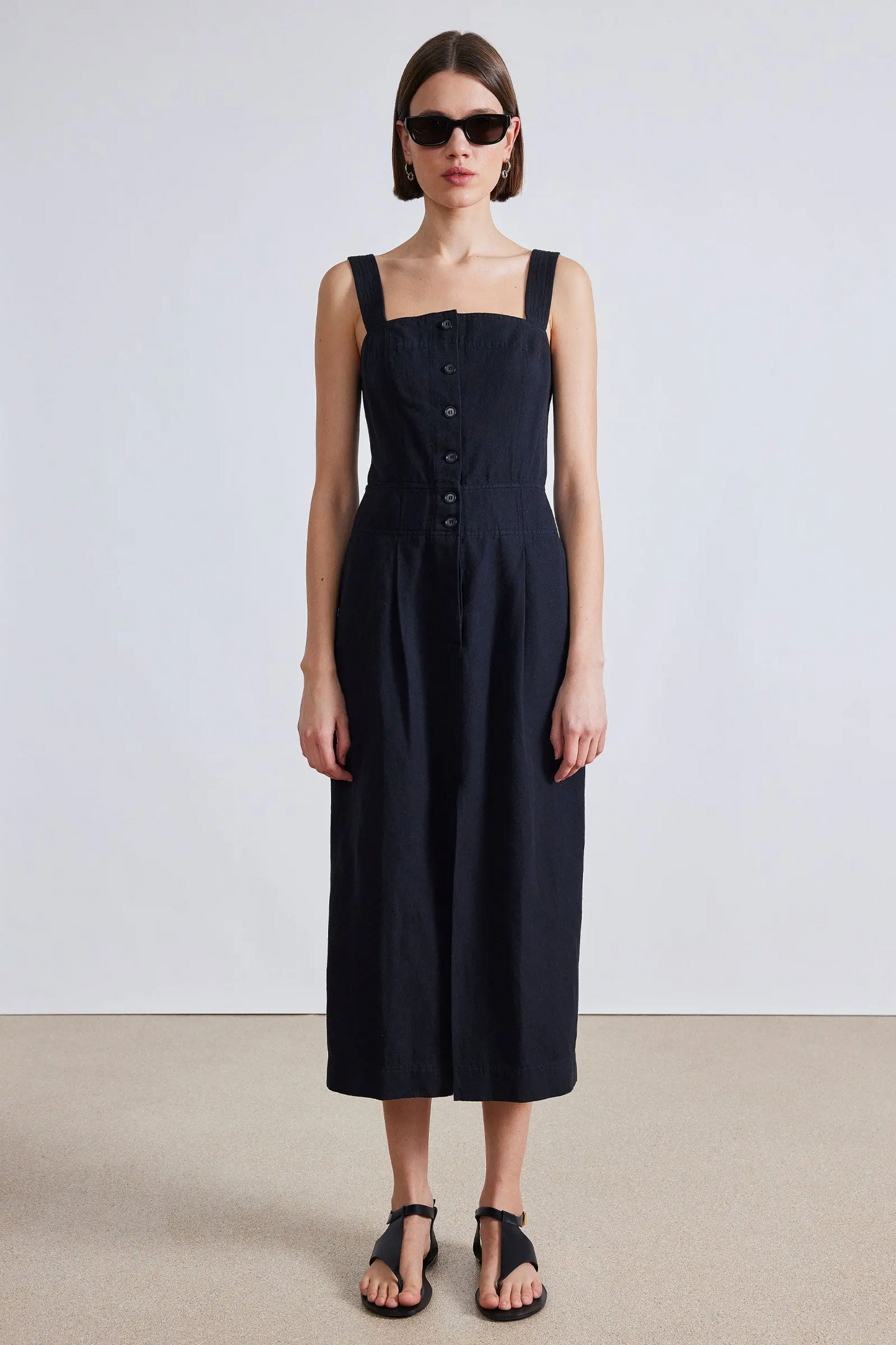 2 Colors! AA Berel Tank Cotton Midi Dress