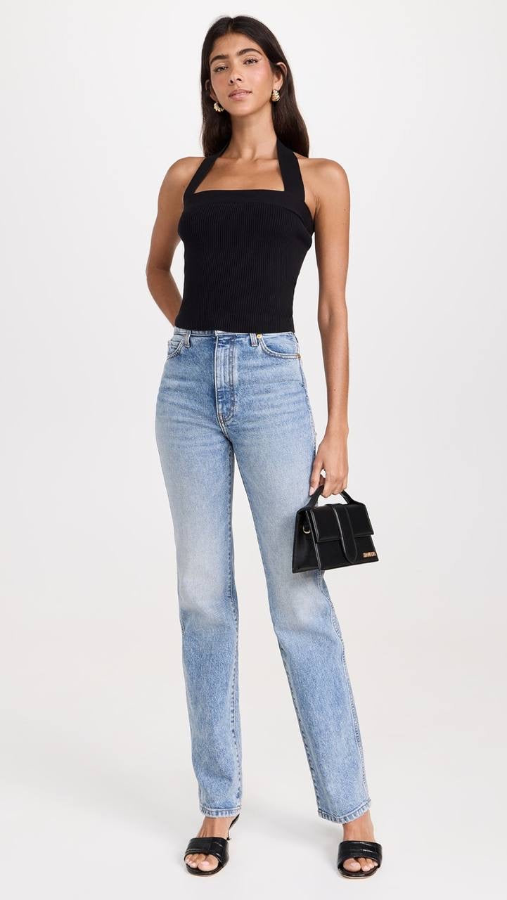 Ref Galina Cotton Sweater Halter Tank Top
