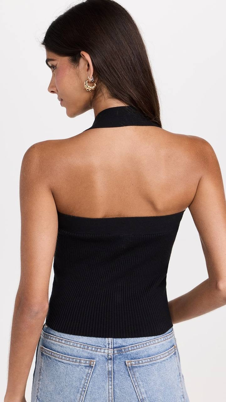 Ref Galina Cotton Sweater Halter Tank Top