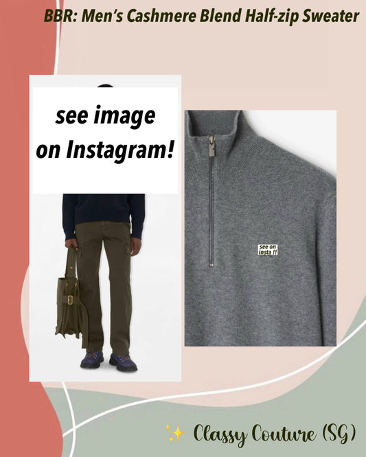 BBR Men’s Cashmere-Blend Half-zip Sweater