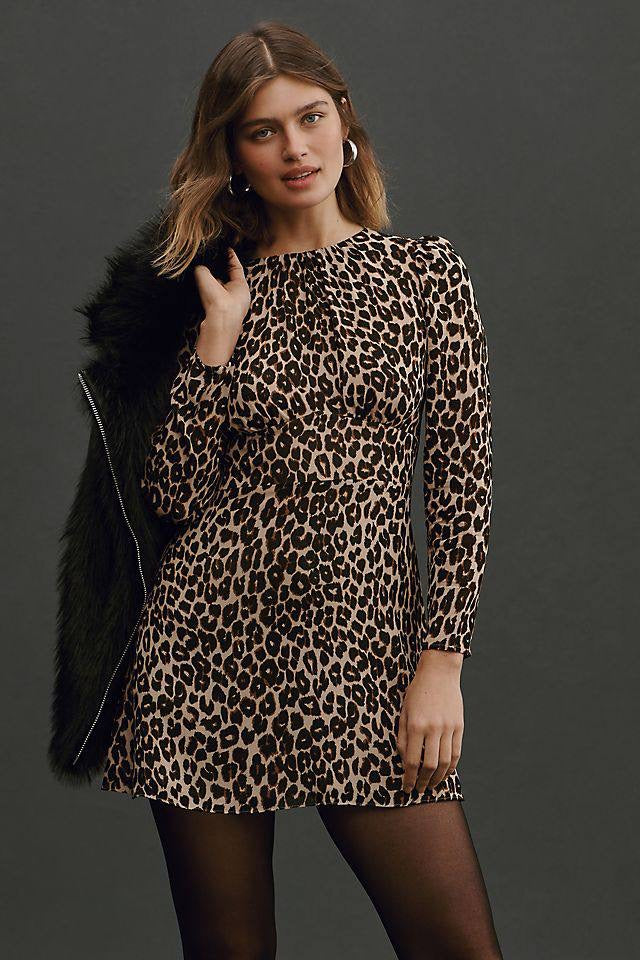 Ref Laken Viscose Long Sleeved Mini Dress