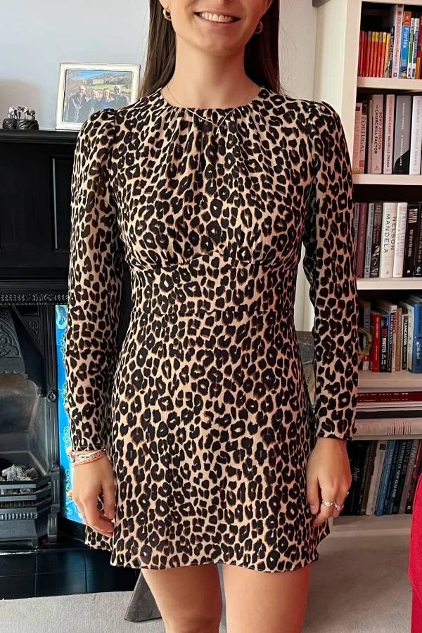 Ref Laken Viscose Long Sleeved Mini Dress