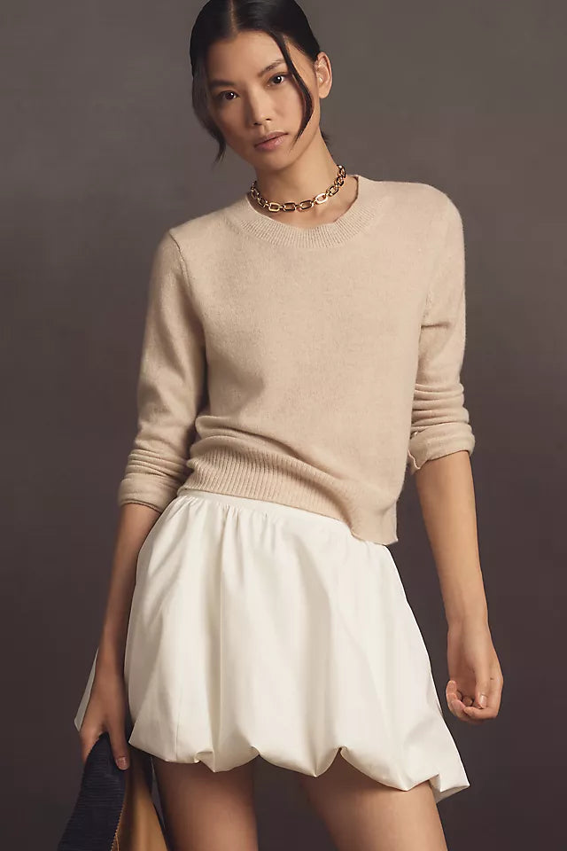 Ref Brynn Stretch-Cotton Bubble Mini Skirt