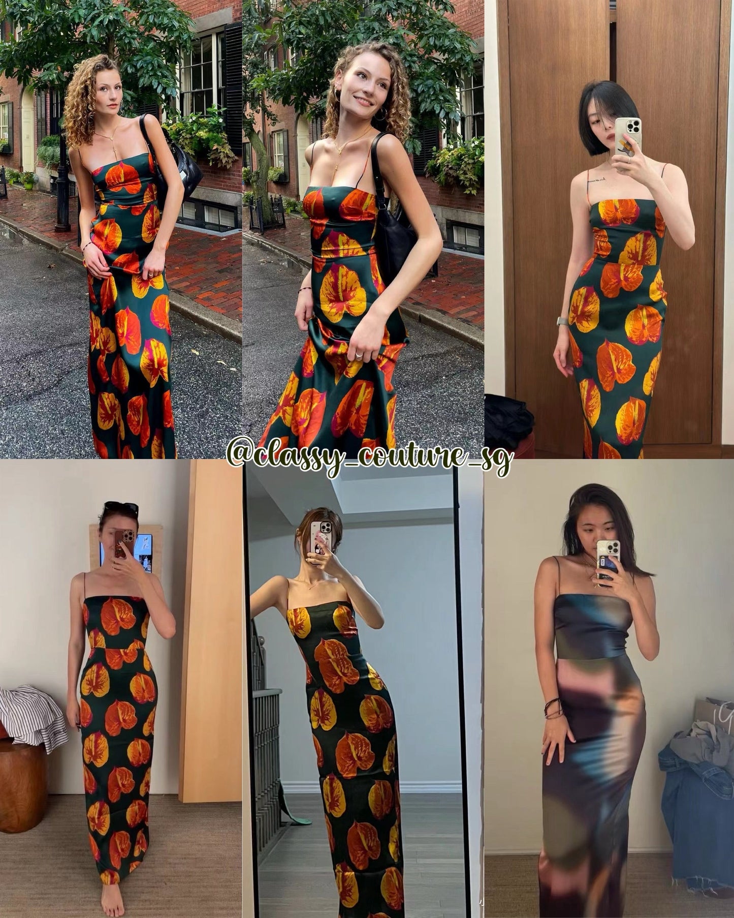 Ref Frankie Silk Maxi Dress in Daiquiri | Divinity