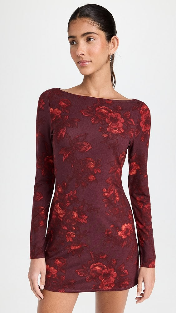 SALE! Ref Jaelynn Lyocell Jersey Knit Long Sleeved Mini Dress