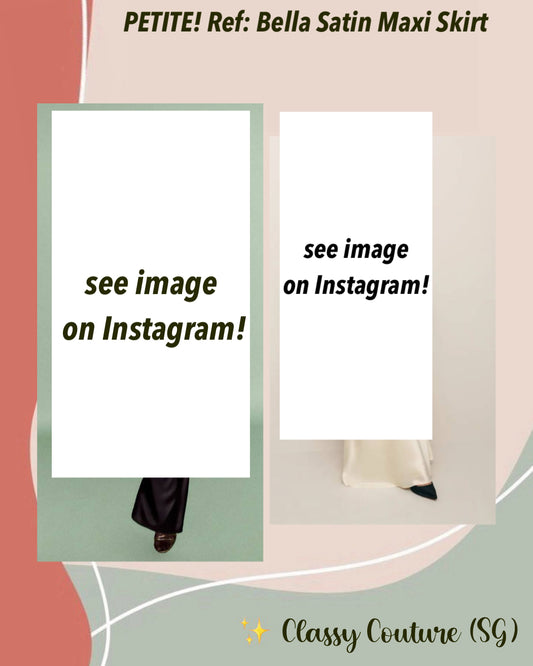PETITE! Ref Bella Satin Maxi Skirt